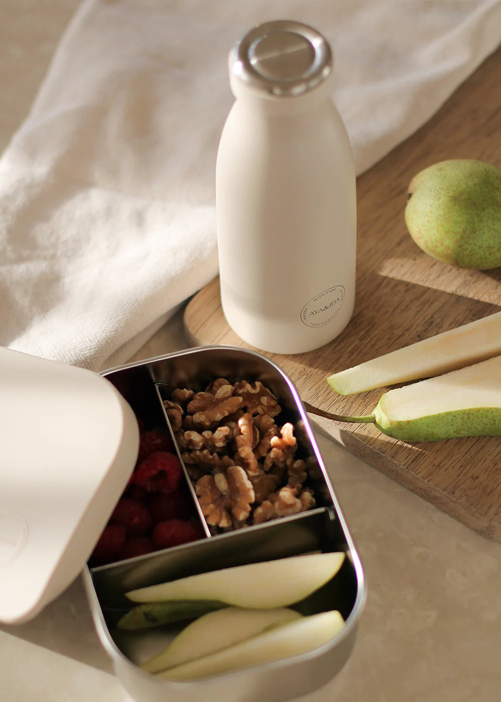 Aya& Ida : drinking bottle 350ml - creme