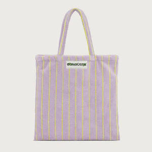 Bongusta : naram totebag - lilac & neon yellow