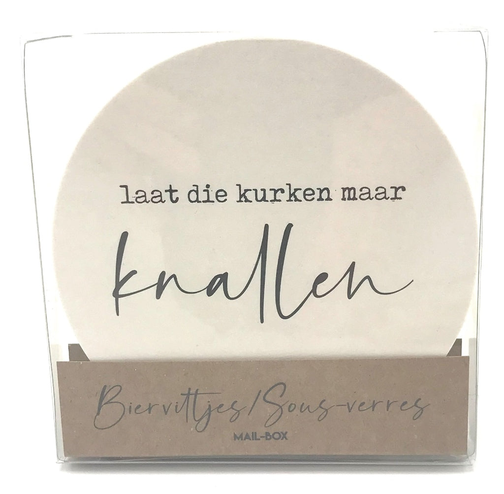 Mailboxcards : bierviltjes - laat die kurken maar knallen