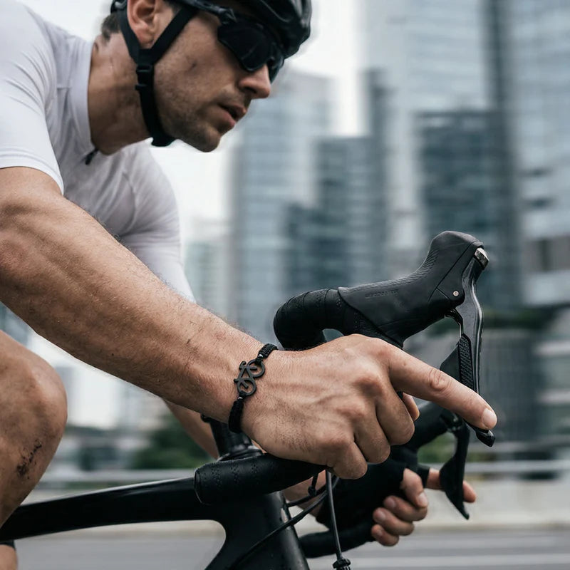 Sailbrace : motivation bracelet black bike - black