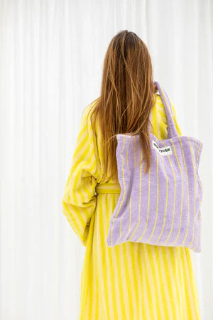 Bongusta : naram totebag - lilac & neon yellow