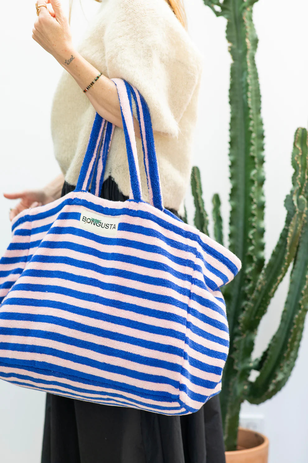 Bongusta : naram weekendbag - dazzling blue & rose