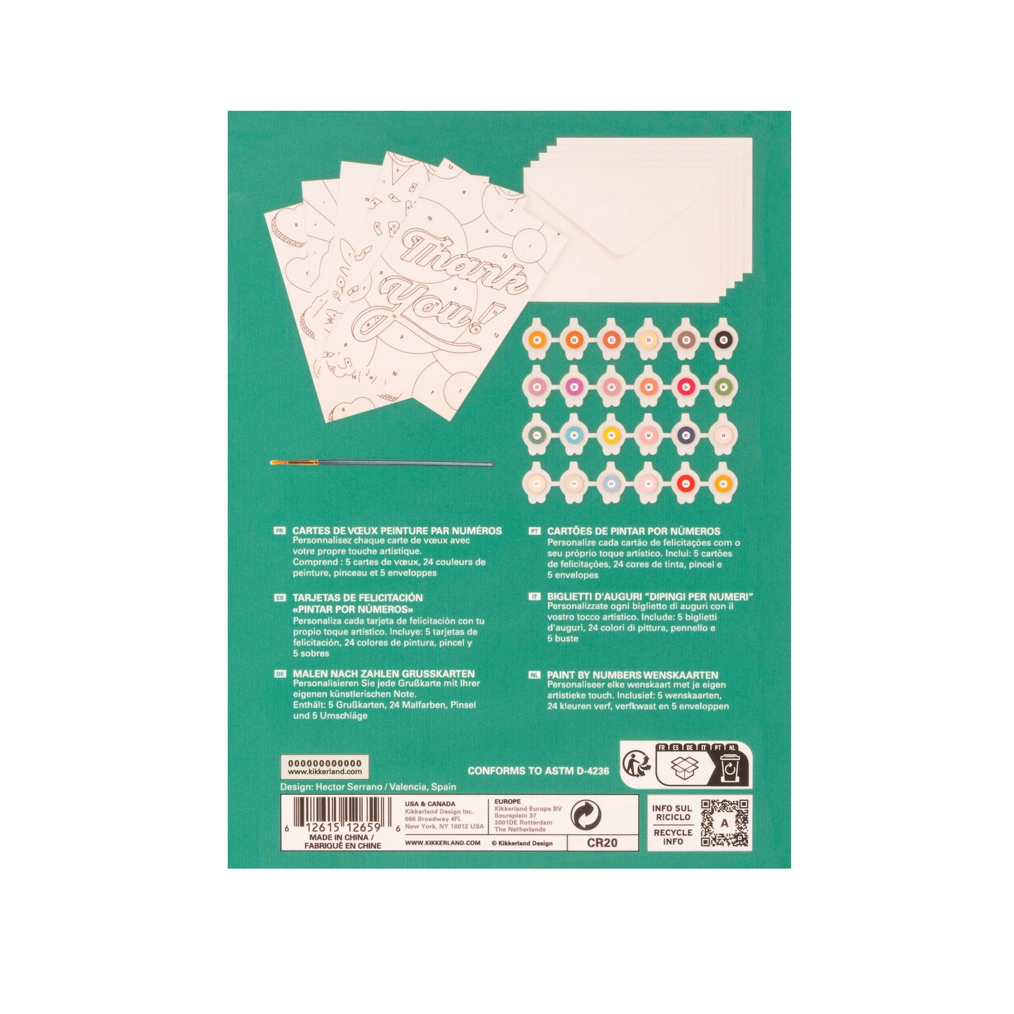 Kikkerland : make your own - paint by numbers
