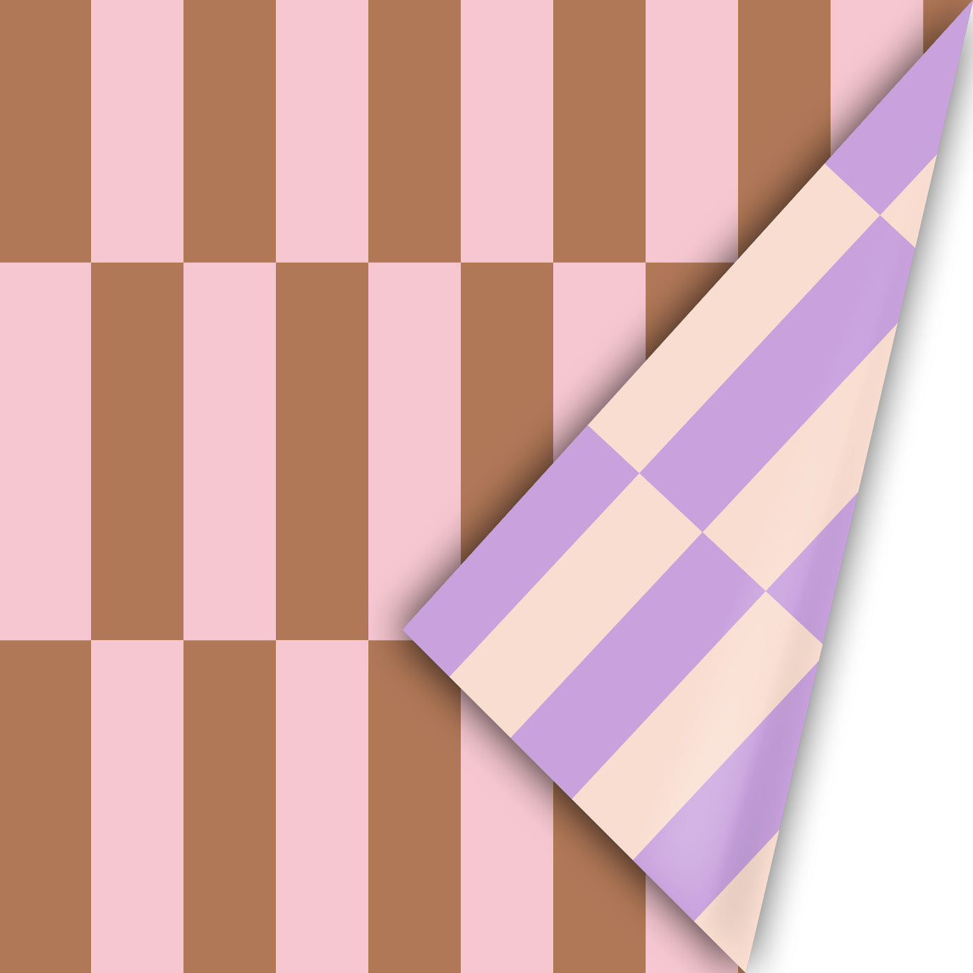 Collectiv warehouse : dubbelzijdig inpakpapier - colour blocking