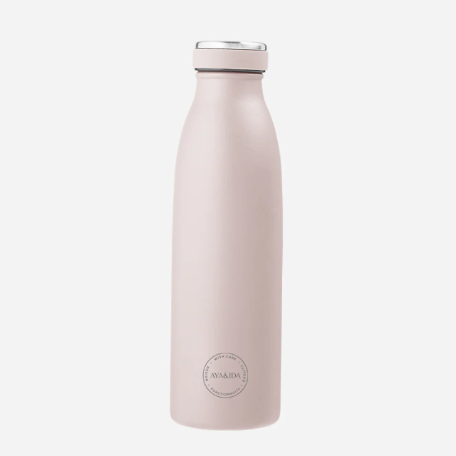 Aya&Ida : drinking bottle 500 ml - soft rose
