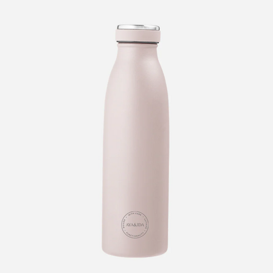 Aya&Ida : drinking bottle 500 ml - soft rose