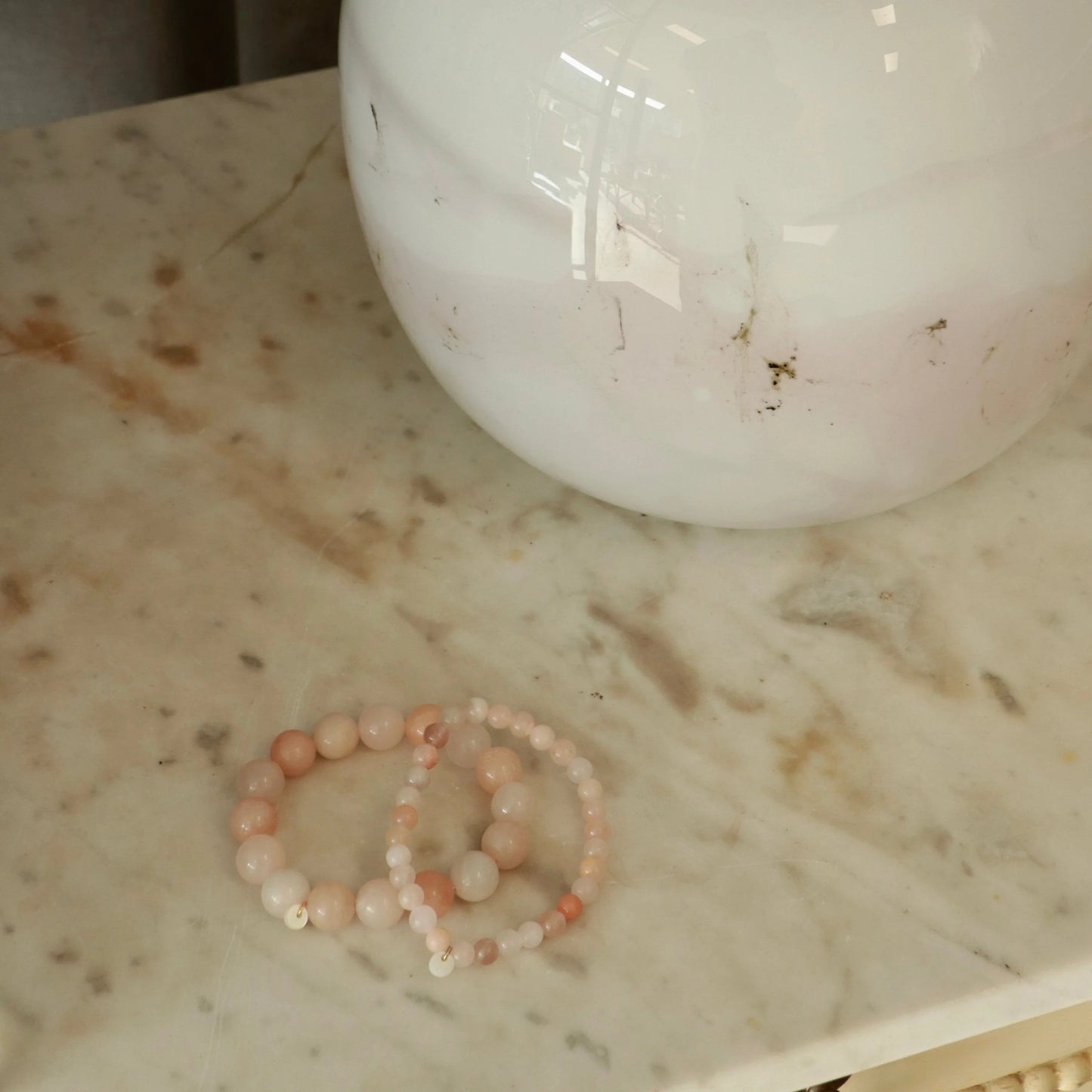 Soï : armband pink jade - peace of mind