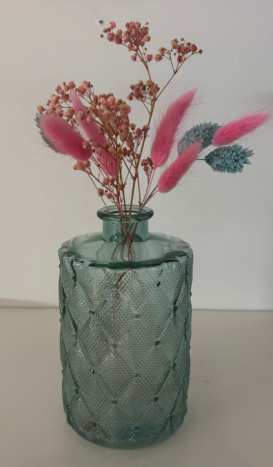Kadopakket : vaas blauw/roze