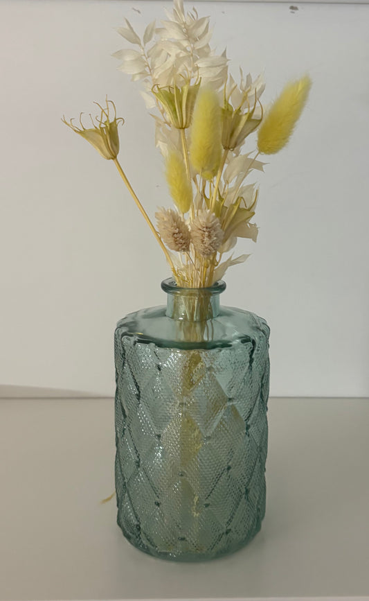 Kadopakket : vaas blauw/geel