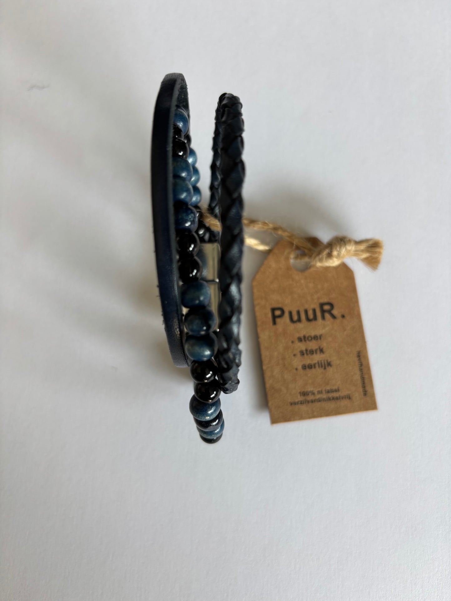 Puur : armband heren - blauw