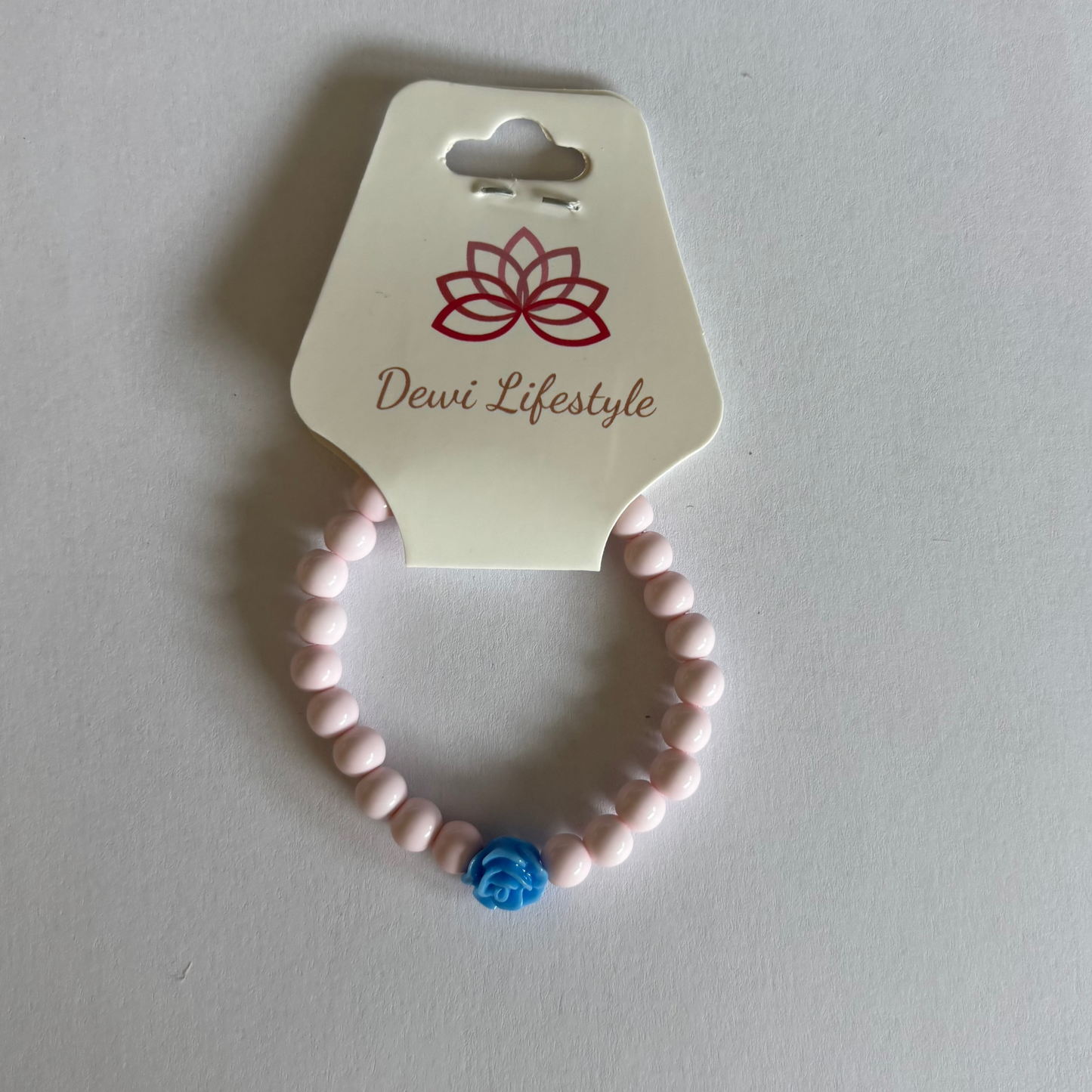 Dewi lifestyle : armband kids flower - licht roze