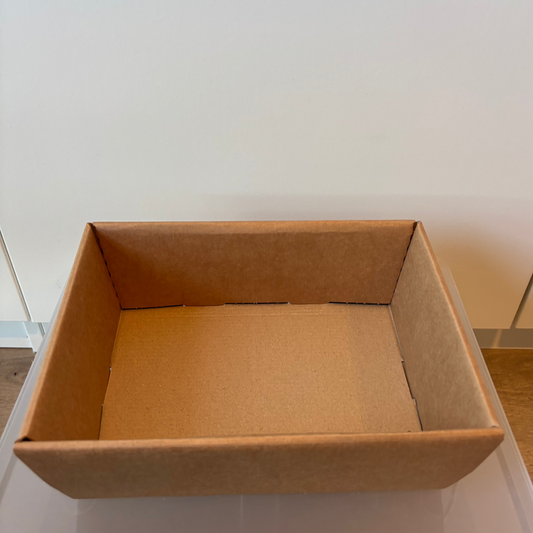 Open geschenkdoos in karton