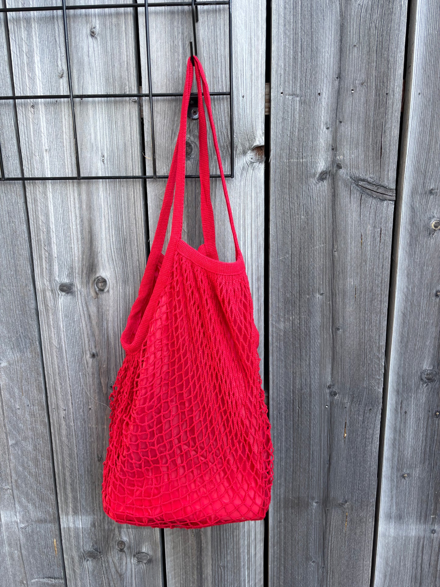 Stoffen zakje met voering - rood