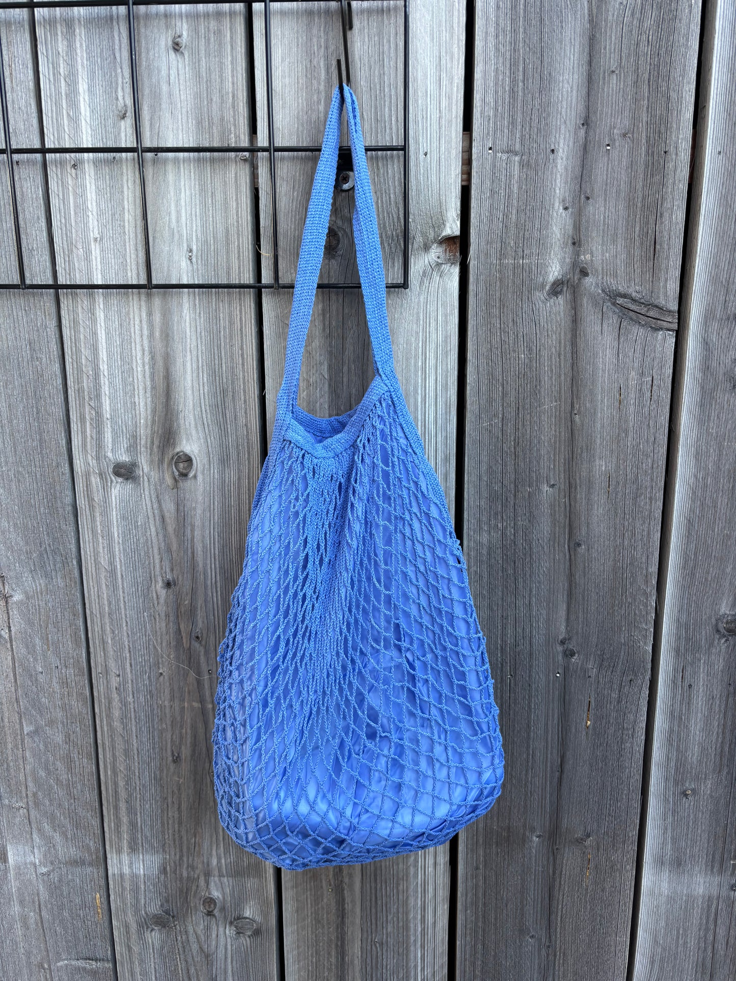 Stoffen zakje met voering - blauw