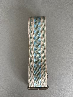 Riem handtas : brede riem -  groen/beige/lichtblauw