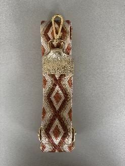 Riem handtas : brede riem - beige/camel/goud
