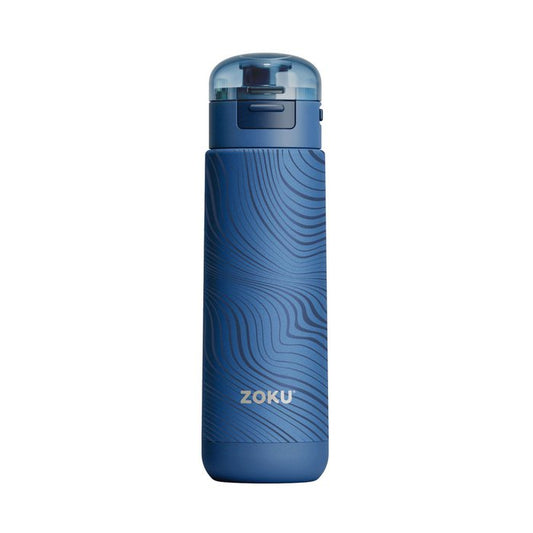 Zoku thermosfles - marble green/blue