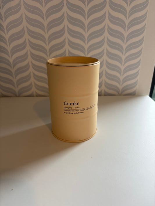 Jl-line : geurkaars thanks/merci
