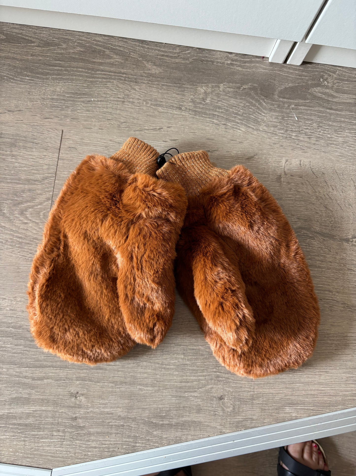 Dames wanten : teddy - camel