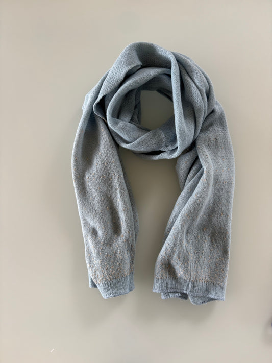Sjaal : sjaal met goud detail - blauw
