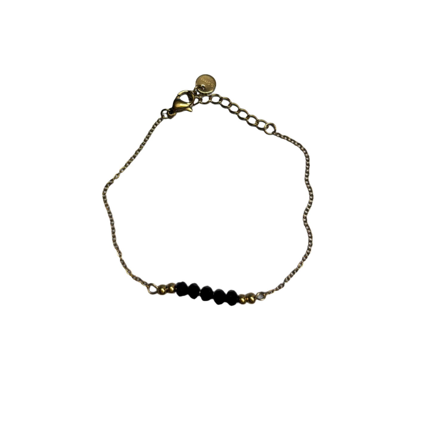 Reed : armband zwarte parels