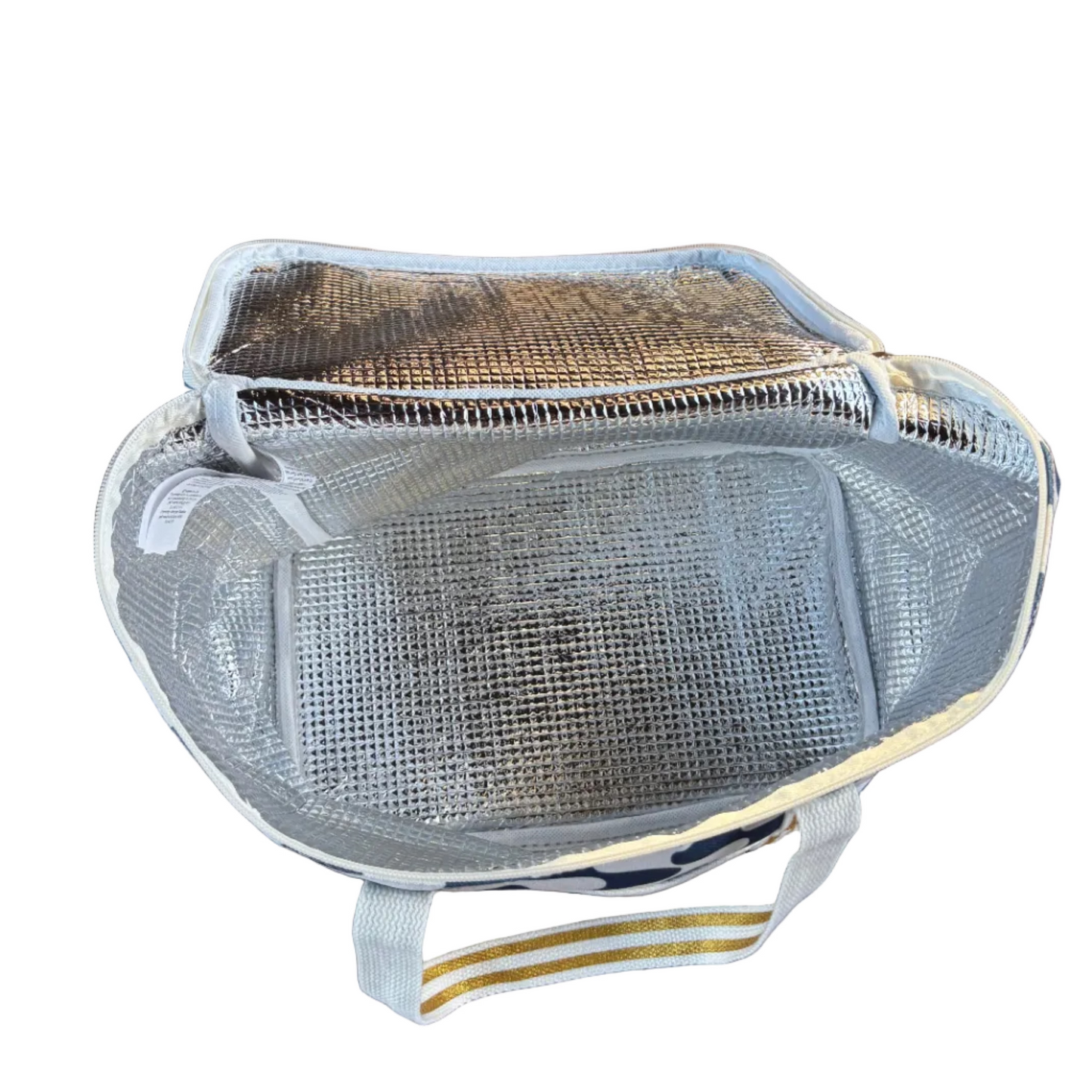 Koeltas : santé : gestreept wit/blauw