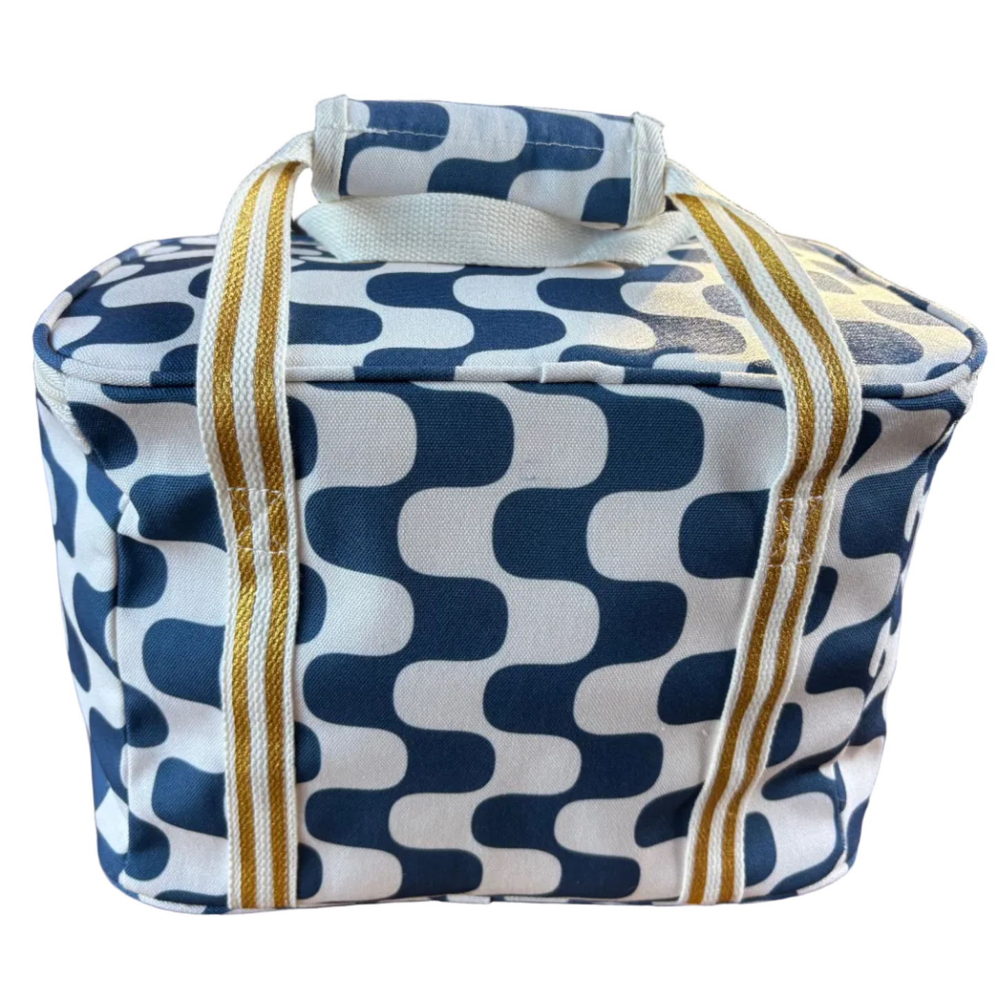 Koeltas : santé : gestreept wit/blauw