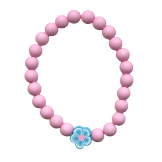 Dewi lifestyle : kids roze armband met bloem