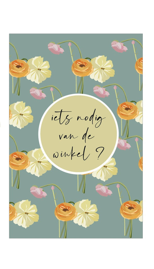 Mailboxcards : blocnote - iets nodig van de winkel?