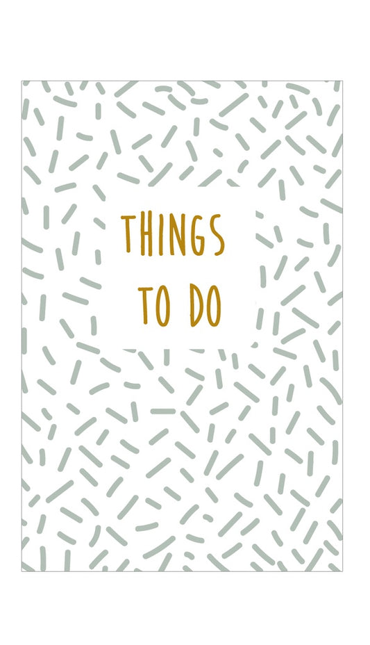 Mailboxcards : notitieblokje - things to do