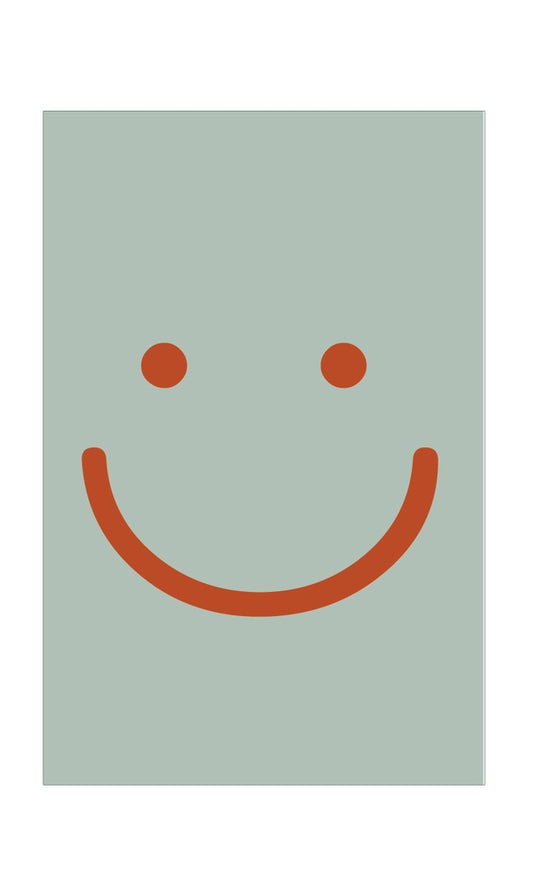 Mailboxcards : notitieblok - smiley