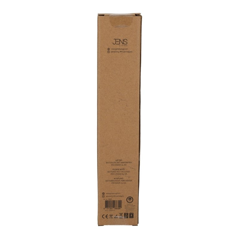 Jens living : LED dinerlaarsen fluweel - taupe