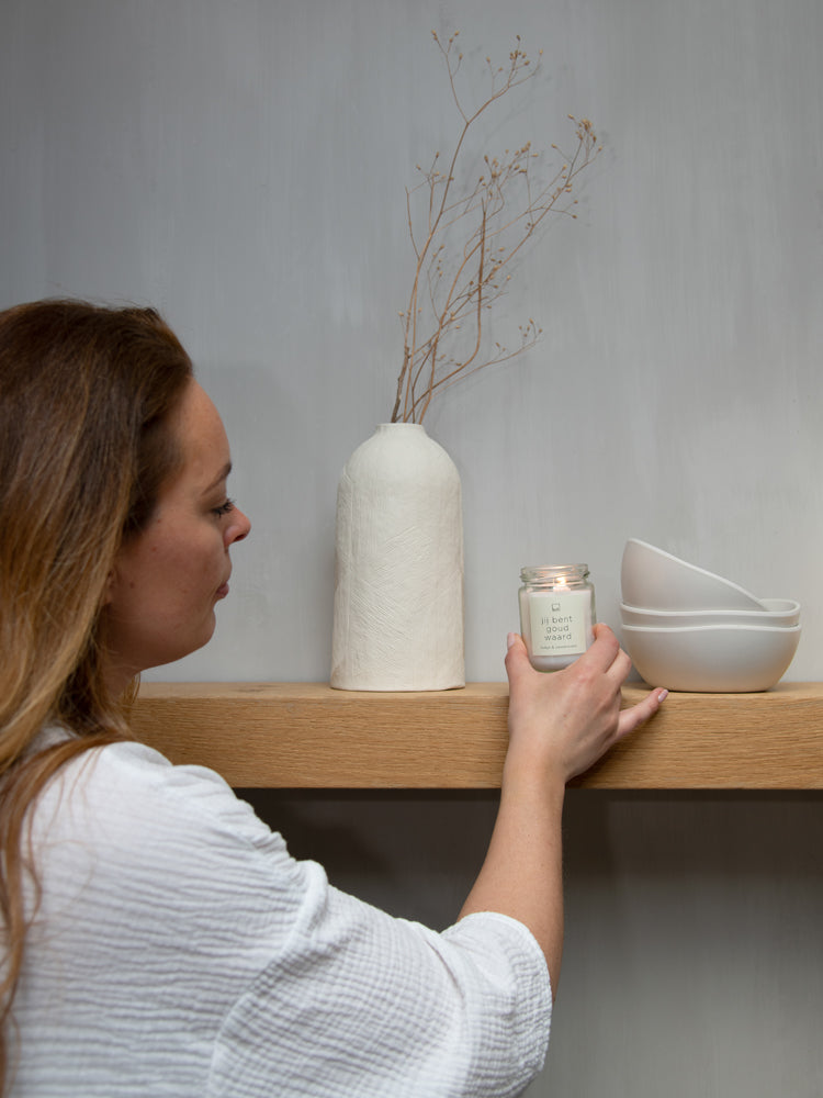 Leeff : geurkaars - jij bent goud waard