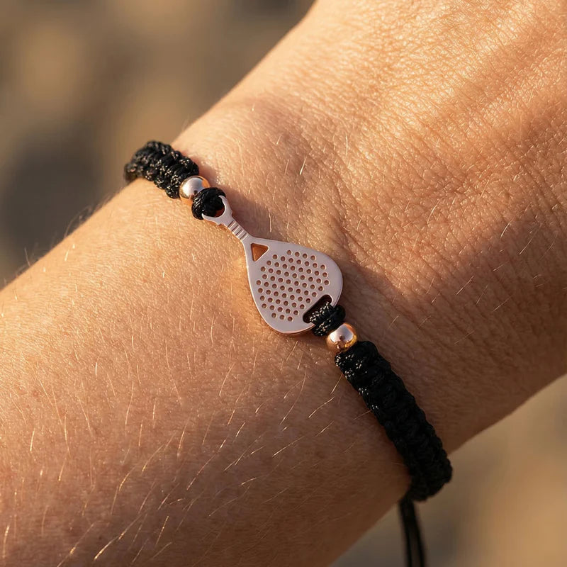 Sailbrace : motivation bracelet  rose padel - black