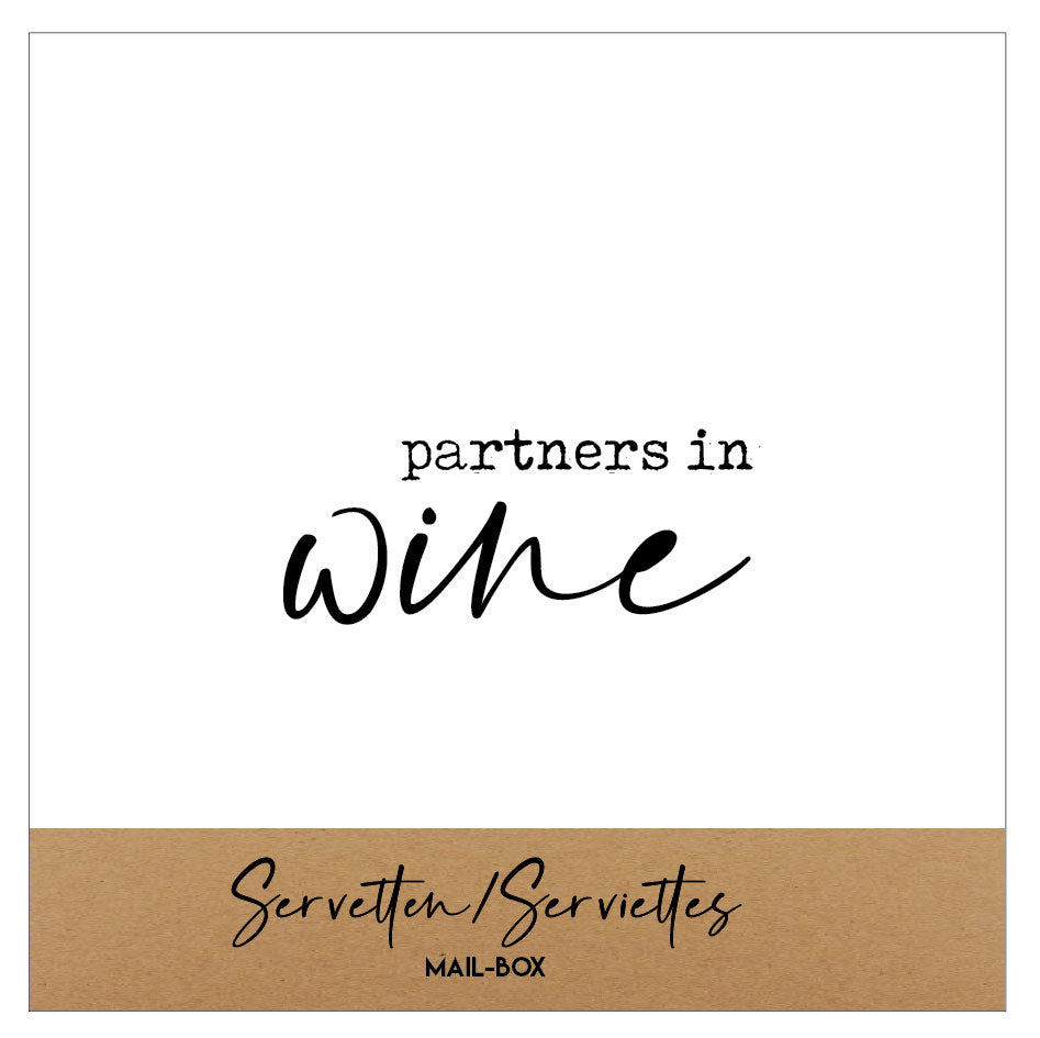 Mailboxcards : servetten klein - partners in wine