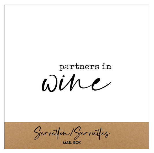 Mailboxcards : servetten klein - partners in wine
