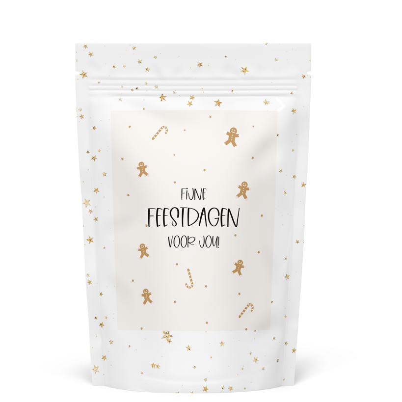 Stationary & gift : snoepzak - fijne feestdagen