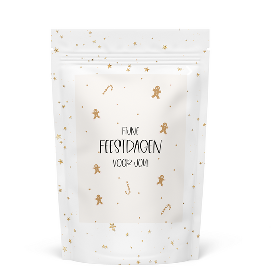 Stationary & gift : snoepzak - fijne feestdagen