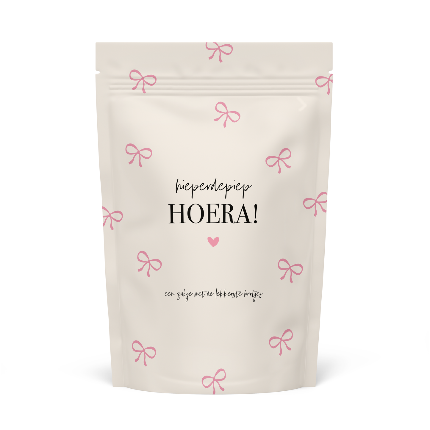 Stationary & gift : lege snoepzak - hieperdepiep hoera