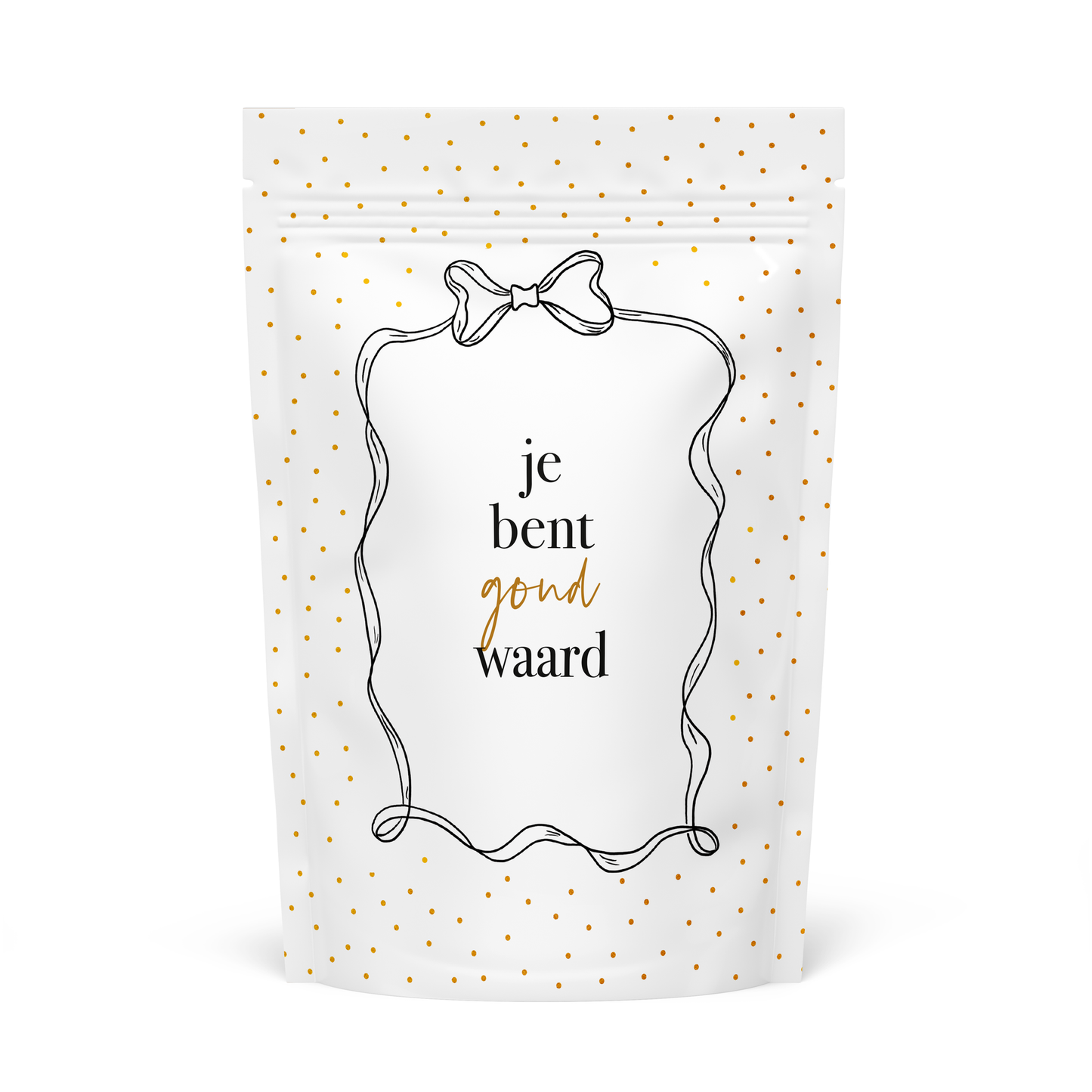 Stationary & gift : lege snoepzak - je bent goud waard