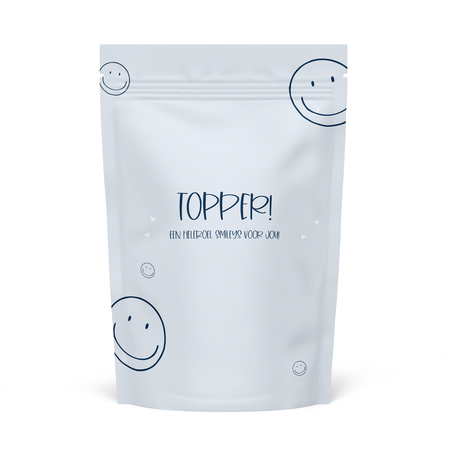 Stationary & gift : lege snoepzak topper - blauw