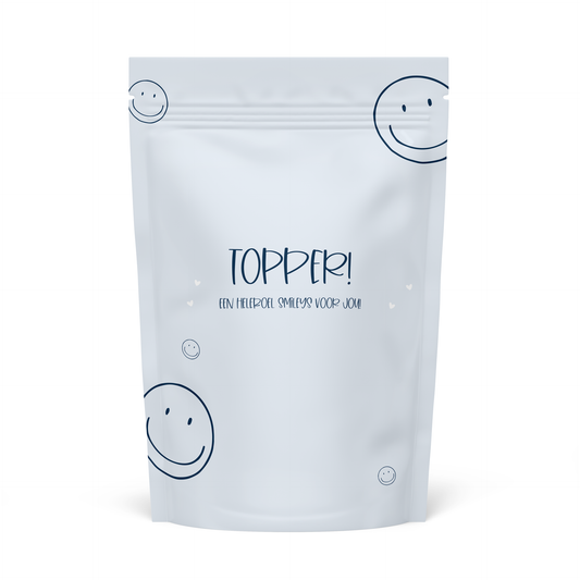 Stationary & gift : lege snoepzak topper - blauw