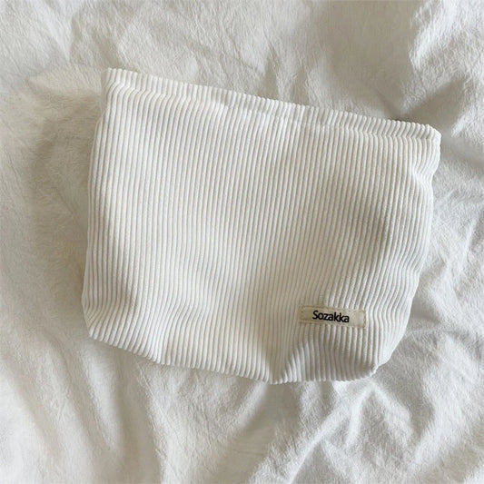 Toiletzak velours - off white