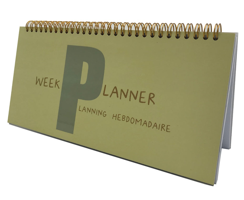 Mailboxcards : weekplanner - licht groen