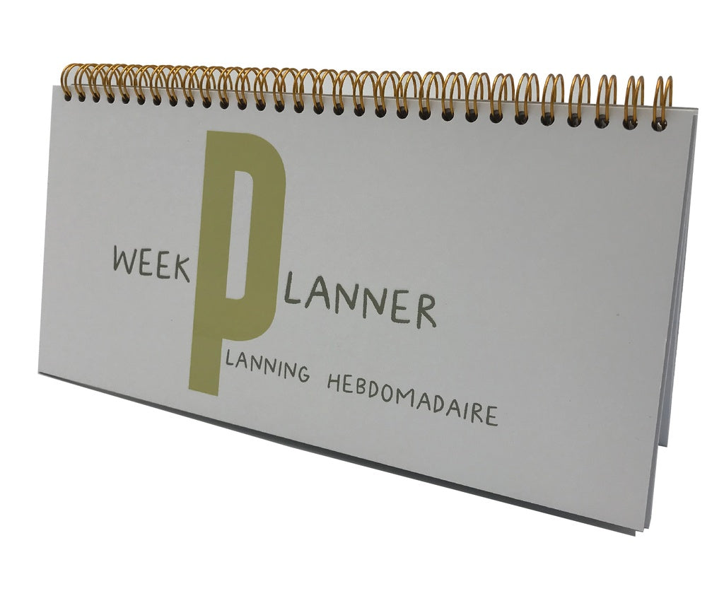 Mailboxcards : weekplanner - wit