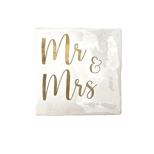 Just4you: tegeltje - Mr & Mrs