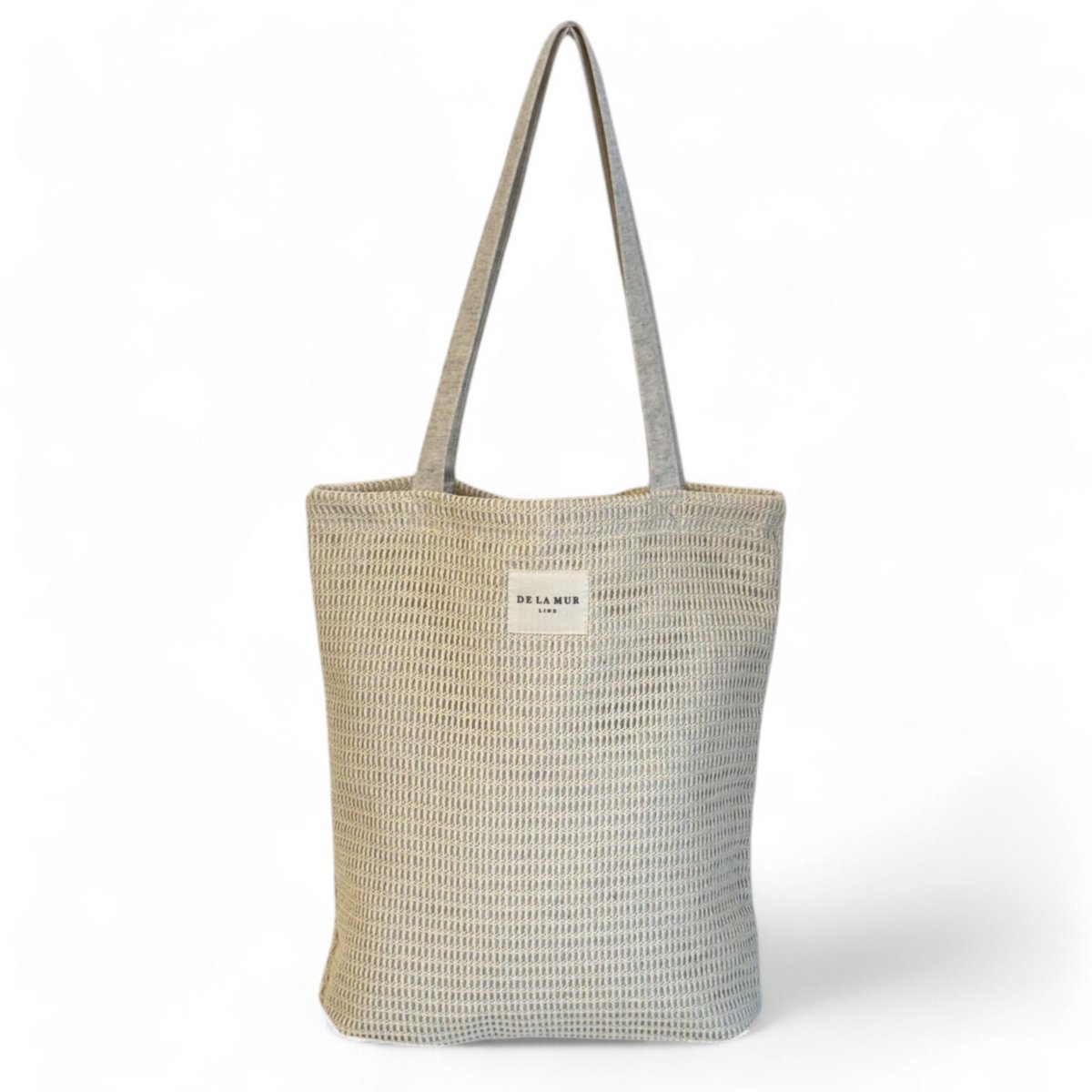 De la mur line : tote bag croché - naturel