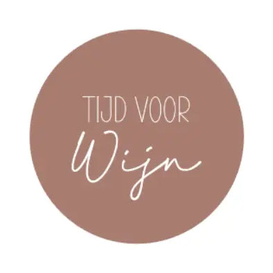 Onderzetter : tijd voor wijn -  donker roze