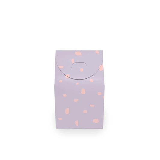 Collectiv warehouse : cadeaudoosje - lila/neon print