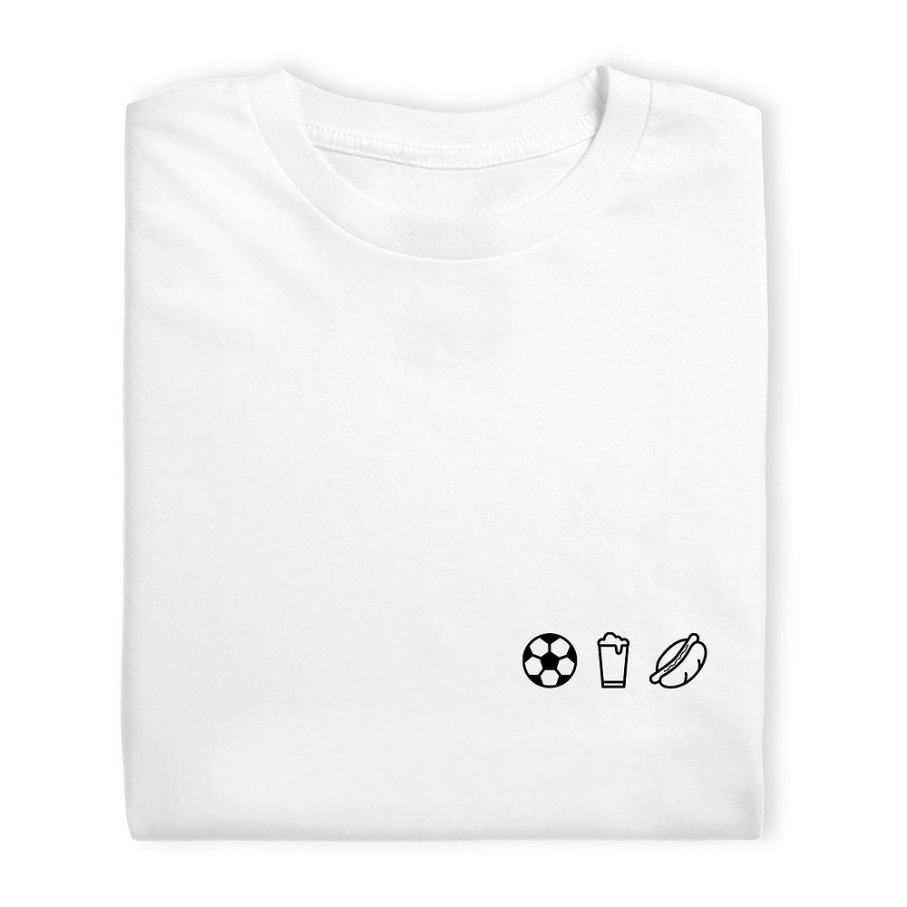 Charles : unisex t-shirt - voetbal, bier, braadworst